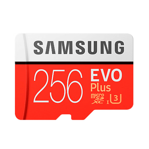Карта памяти Samsung microSDXC EVO Plus 256GB 100MB/s + SD adapter (MB-MC256GA/RU) 