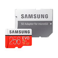 Карта памяти Samsung MicroSDXC EVO Plus 256GB  Class 10, UHS Class 3, UHS-I (MB-MC256HA/RU) 