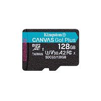 Карта памяти Kingston microSDXC Canvas Go Plus 128Gb UHS-I U3 A2 + ADP (170/90 MB/s) 